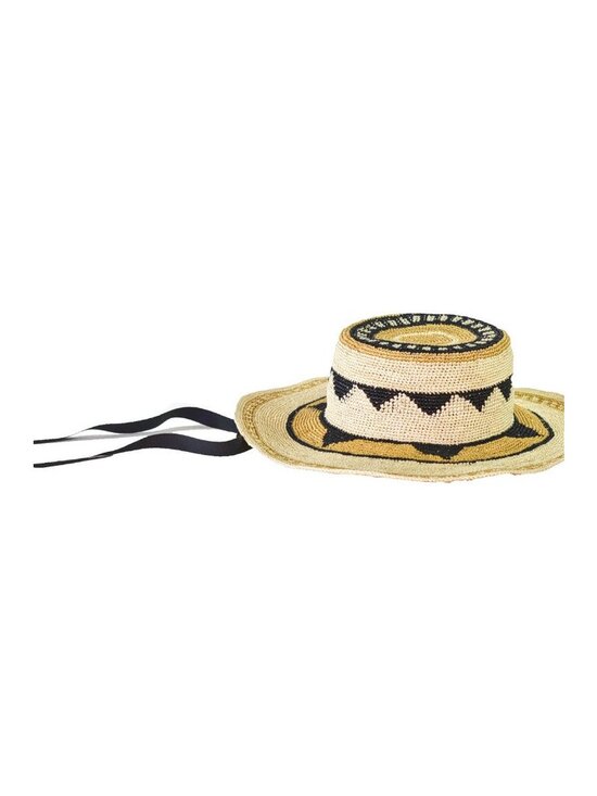$192 Sensi Studio Montana Beach Hat Natural Beige straw Ecuadorian Frayed Sunhat